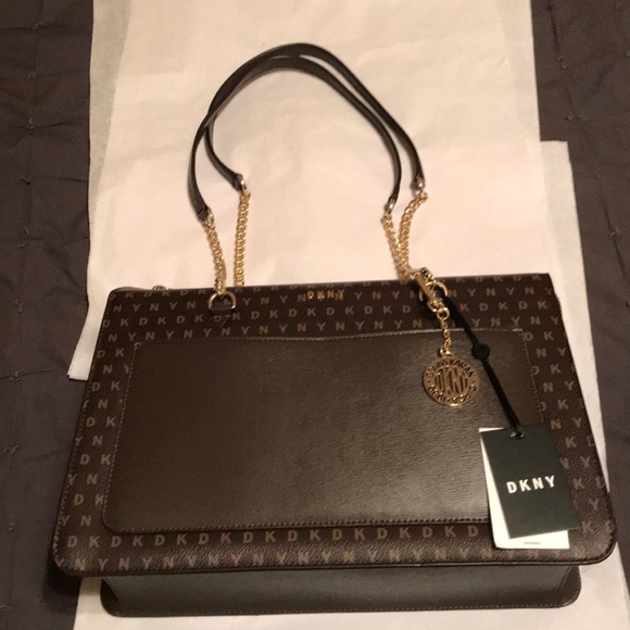 DKNY Monogrammed Handbag - Picture 2 of 7